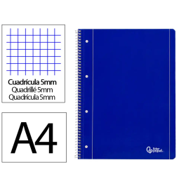 Liderpapel Cuaderno Espiral A4 Micro Serie Azul Tapa Blanda 80 Hojas 75gr Cuadro 5mm Con Margen 4 Taladros Azul Precio: 14.49999991. SKU: B16WKWLTBX