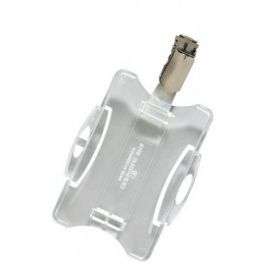 Durable Identificador con Pinza Giratoria Uso Vertical/Horizontal Poliestireno Transparente 54x85 mm Precio: 63.50000019. SKU: B15NRPPDGQ