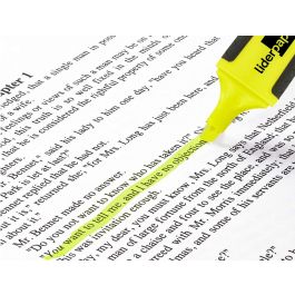 Rotulador Liderpapel Mini Fluorescente Amarillo 12 unidades