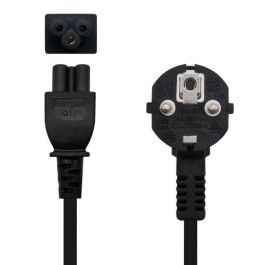 Nanocable Cable Alimentación Trébol 10.22.0302-L300 Schuko Macho - C5 Hembra 3m Negro