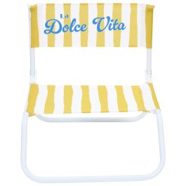 Home Deco Factory Silla Playa Amarilla Dolce Vita Metal