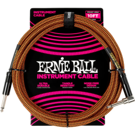 Ernieball Cable para Instrumento Trenzado Jack-Jack SA 3 Metros Naranja/Negro Precio: 22.58999941. SKU: B1FFRAH8ER