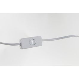 DKD Home Decor Lámpara de Sobremesa Scandi Blanca 30 x 72 x 30 cm de Madera y Poliéster Bombilla E27