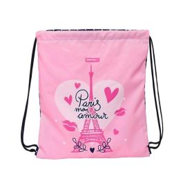 Bolsa Mochila con Cuerdas Safta Paris Rosa Azul marino 35 x 40 x 1 cm Precio: 7.49999987. SKU: B15DHF9KVX