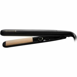 Remington Plancha de Pelo Eclat Brillance S6308, Cerámica, Turmalina Iónica con Titanio, 8 Ajustes de Temperatura 150-230°C, Placas de 110 mm, Negro con Placas Doradas Precio: 26.49999946. SKU: S0440136