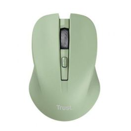 Trust Ratón Mydo Silent Wireless 25042, Ratón Óptico Inalámbrico hasta 1800 DPI, Color Verde