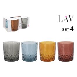 Set de 4 Vasos 330 cc Colores - LAV (6 Cajas) Set de 4 Vasos 330 cc Colores - LAV (6 Cajas)