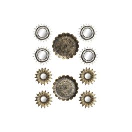 Juego de Espejos DKD Home Decor Cristal Dorado PP 2 Unidades (35 x 2 x 35 cm) Precio: 40.68999979. SKU: B12S8QX2R8