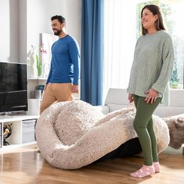 Cama de Perro para Humanos | Human Dog Bed XXL InnovaGoods Beige Cama de Perro para Humanos | Human Dog Bed XXL InnovaGoods Beige
