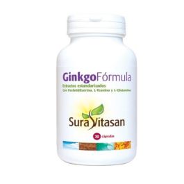 SURA VITASAN Ginkgo Formula 30 Cápsulas – Ginkgo Biloba, Melena de León, Bacopa Monnieri, L-Glutamina y L-Teanina. Fórmula Vegana Precio: 32.6900002. SKU: B1F4RY5HX5