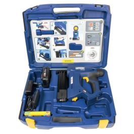 Rapid BTX553 Grapadora de batería 18V para grapas 53/8-20mm y 8/15-20mm, Kit con batería 2.5Ah, cargador y estuche