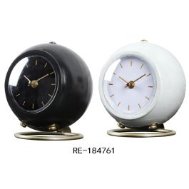 DKD Home Decor Reloj Sobremesa Blanco Negro 13 x 18 x 16 cm (4 Unidades) Precio: 35.58999983. SKU: B15S3ALYG6