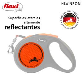 Correa Flexi New Neon M Cinta 5M Naranja Neón Correa Flexi New Neon M Cinta 5M Naranja Neón