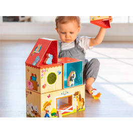 Goula 53470 My First Farm - Granja de Construcción con 5 Animales para Bebés +12 Meses