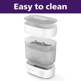 Philips Avent SCF291/00 Esterilizador Electrónico 4 en 1 + Cesto para Platos - Blanco