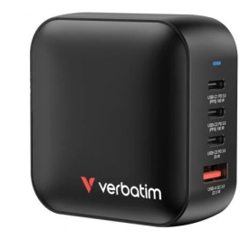 Verbatim Mini GaN Wall Charger 100W 4 Puertos USB-C PD/USB-A QC, Cargador Viaje Universal, 32231 Precio: 64.49999985. SKU: B1GWB3V4ST