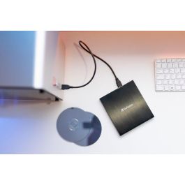 Verbatim Grabadora Externa CD/DVD Slim USB-C Negra