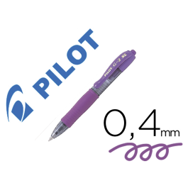 Pilot G-2 Bolígrafo Gel Retractil Violeta Sujeción Caucho 0.7mm Precio: 19.59000043. SKU: S8422352
