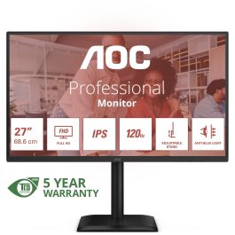 AOC 27E4U Monitor 27" (68,6cm) Full HD IPS Negro con HDMI, DisplayPort, VGA y USB, 4ms, 120Hz Precio: 202.58999992. SKU: B1HANYH6KJ