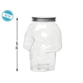 Bote Transparente con Tapa de Calavera para Decoración de Fiesta de Halloween Bote Transparente con Tapa de Calavera para Decoración de Fiesta de Halloween Precio: 1.49999949. SKU: B16NYN5FRN
