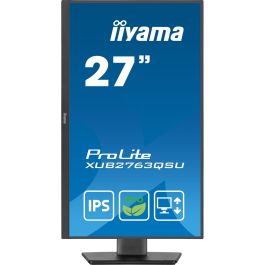 iiyama XUB2763QSU-B1 Monitor 27" QHD IPS 16:9 2560x1440 100Hz 2ms HDMI DP USB Altavoces Pivot Negro