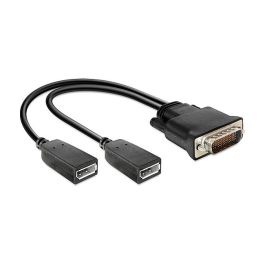 DeLOCK 65354 Adaptador DMS-59 Macho a 2 DisplayPort Hembra, Cable 0.25m, Color Negro Precio: 34.50000037. SKU: B1BLJBTMYE