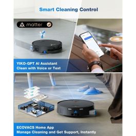 Ecovacs DEEBOT X9 PRO Aspiradora Robot - 16600 Pa - Tecnología BLAST - Autolimpieza Instantánea