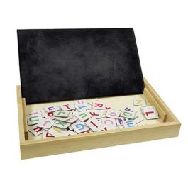 Lexibook Escuela de Palabras Bilingüe Francés Inglés Bio Toys - Juego Educativo de Madera 50 Tarjetas Vocabulario +3 Años