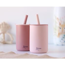 Vasos En Silicona Rosa Con Pajita Precio: 8.59000054. SKU: B1GVSCWFW5