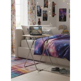 Inde Mesa Plegable Madera-Metal 48x38x66 cm 12mm Mdf 5.28 kg (2 Unidades)