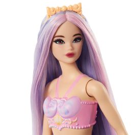 Barbie Muñeca Sirena Cabello Fantasía Lila Hrr06 Mattel