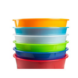 Q-connect Papelera Plástico Transparente 13 Litros 275x285 mm