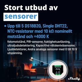 Shelly Módulo switch Wi-Fi Temperatura y Humedad Plus AddOn