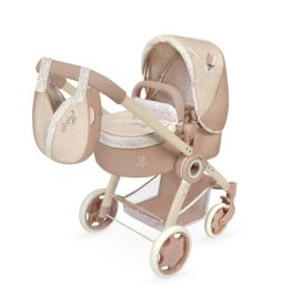 Decuevas Coche de Muñeca 3x1 Plegable Tulipe con Bolso, para Muñecas de hasta 48 cm. Medidas: 41x62x70 cm. Edad 3+