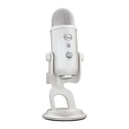 Micrófono USB - Blue Yeti Premium - para grabar, transmisión, juegos, podcasts en PC o Mac - Mist blanca blanca