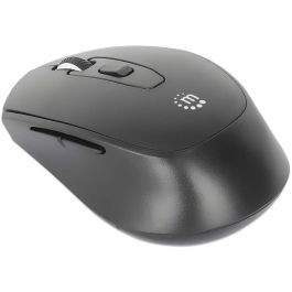 MANHATTAN MW6200 Ratón Inalámbrico Óptico USB-A, 6 Botones, Rueda, 1600 DPI, Ambidiestro, Negro