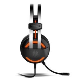 Krom Kode Auriculares Gaming Diadema Alámbricos Sonido Envolvente 7.1 con Micrófono, Drivers 50mm USB para PS4 y PC Negro