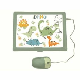 Lexibook LEX3380743108001 Ordenador educativo bilingüe Dinosaurio, 124 actividades (EN/FR)