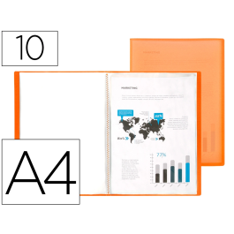 Liderpapel Carpeta Escaparate 47481 10 Fundas Polipropileno Traslúcida Din A4 Naranja Frosty Precio: 2.50000036. SKU: B1DC7YCC62