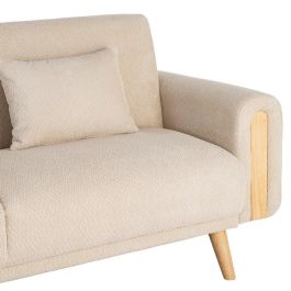 Sofá-Cama Crema Tejido Salón 218 X 82 X 90 cm
