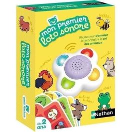 Nathan NAT3701656100119 Mi Primer Loto de Sonido: Juego Educativo para Identificar Sonidos de Animales