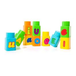 Juego construccion tren 70 piezas con numeros y letras Juego construccion tren 70 piezas con numeros y letras