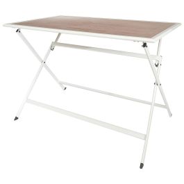 Home Deco Factory Mesa Metal Blanca 110x70 cm Plegable con Tablero de Vidrio Templado Precio: 105.78999992. SKU: B1ATR76YRW