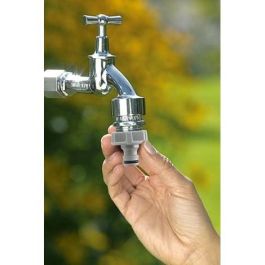 Gardena Conector para grifo 33.3mm (G 1") Gris - para sistema de riego de jardín