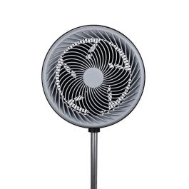 DAEWOO Ventilador de Torre 90W Alta Velocidad, 12 Pulgadas / 30 cm, Base Redonda, Negro