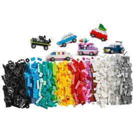 LEGO 11036 Classic Vehículos Creativos - Set de Construcción de Coches con 900 Ladrillos y 52 Ruedas para Niños +5 Años