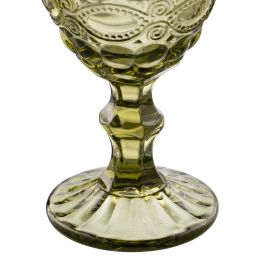 Copa Verde Cristal Decoración 9 X 9 X 17 cm