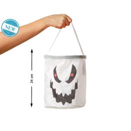 Bolsa Recoge Caramelos Blanca 24x20 cm Diseño Fantasma Halloween Precio: 1.5900005. SKU: B1D3F9M8A6