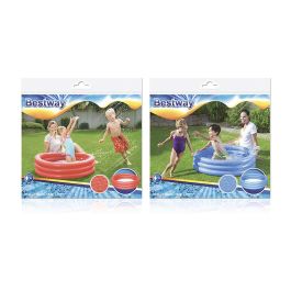 Bestway Piscina Hinchable Infantil 3 Aros Eco Color Surtido 102x25 cm +2 Años Jardin 51024