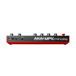 Akai MPK Miniplay Mk3 Teclado Controlador USB con Altavoz Integrado, 25 Miniteclas Sensibles a la Velocidad, Pads MPC Retroiluminados, Pantalla OLED y Arpegiador